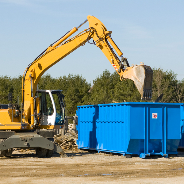 how does a residential dumpster rental service work in Mc Cool